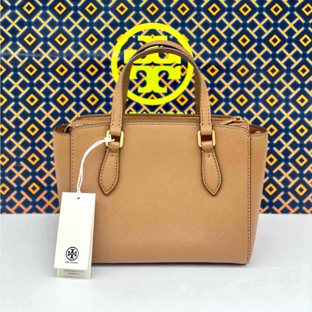 TORY BURCH EMERSON MINI NWT
TOP ZIP TOTE LEATHER CROSSBODY SATCHEL - Picture 3 of 15
